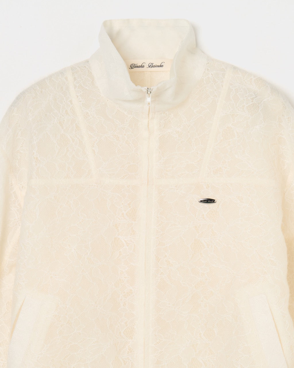 fuzzy lace drawstring blouson Cream【Delivery in January 2026】