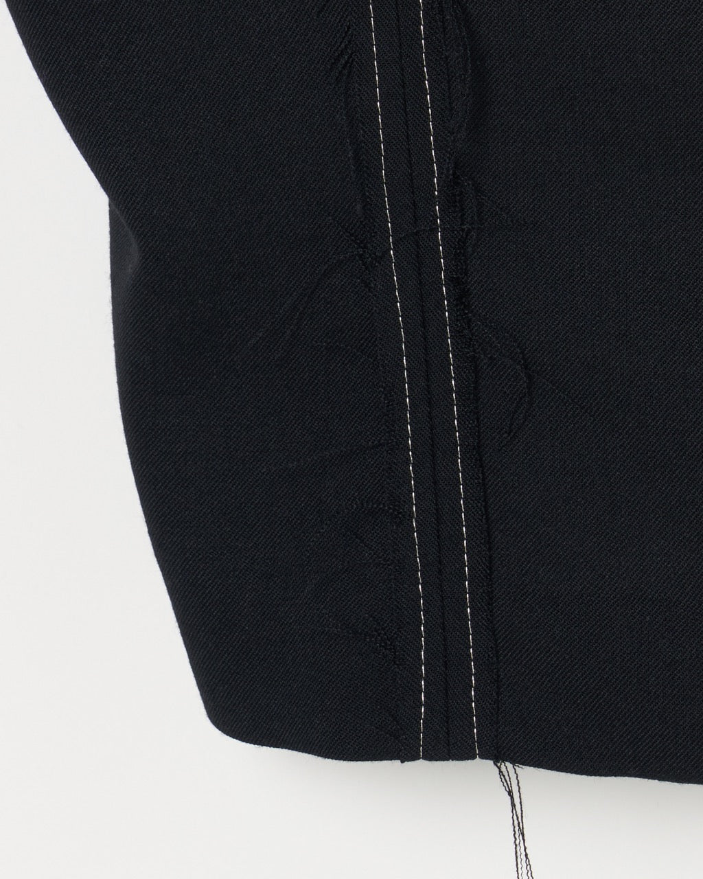 seam frayed bustier tops Black【Delivery in February 2026】