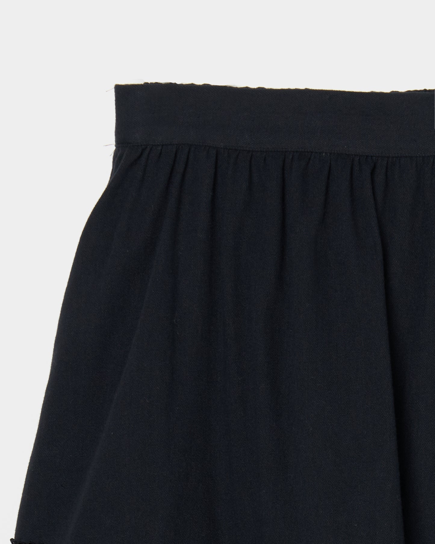 tiered lace frill skirt Black【Delivery in February 2026】