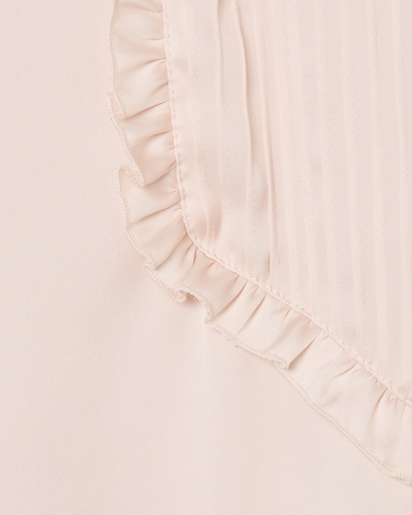 pin tuck frilled shirt Shell pink【Delivery in January 2026】