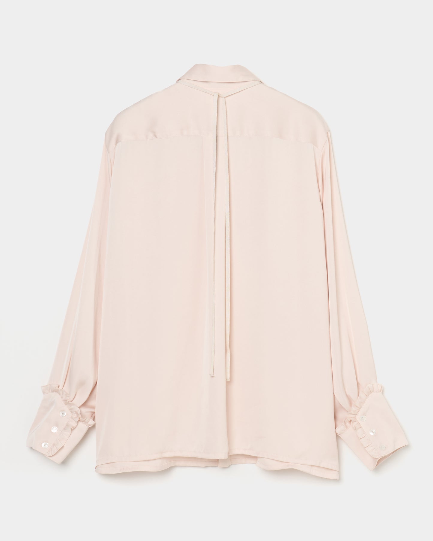 pin tuck frilled shirt Shell pink【Delivery in January 2026】