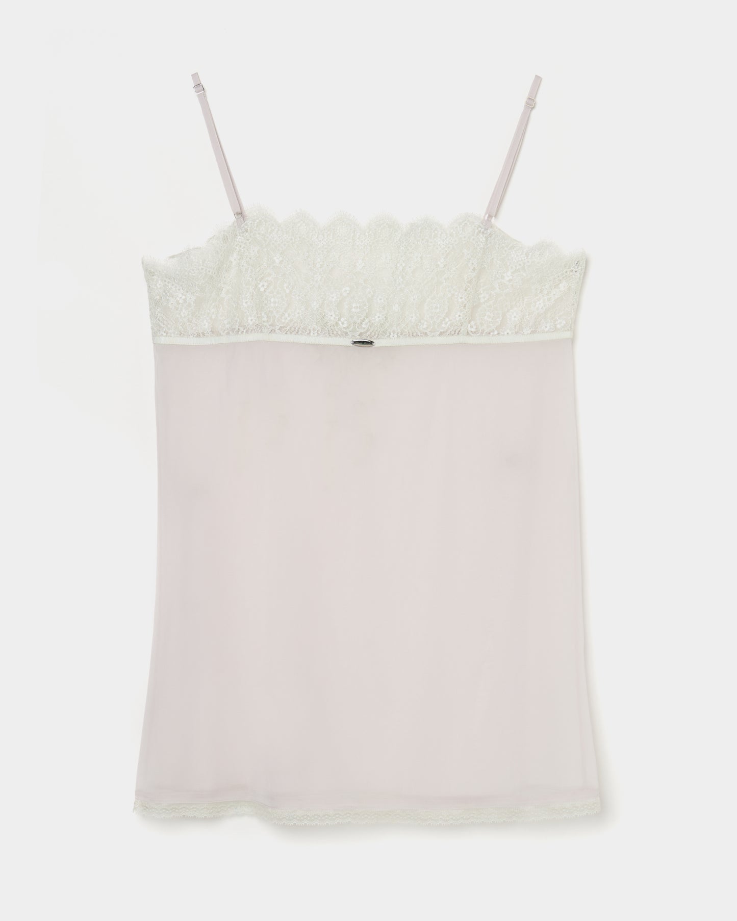 lazy ribbon sheer camisole Smoke green【Delivery in February 2026】