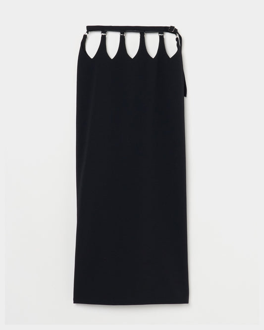 hanging straight skirt Black【Delivery in February 2026】