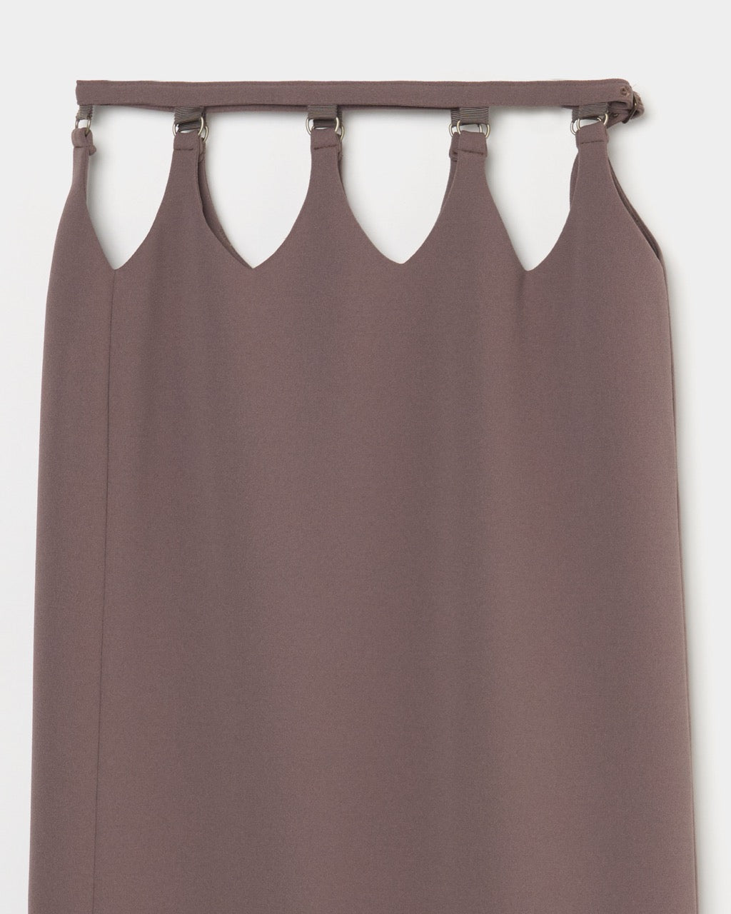 hanging straight skirt Olive brown【Delivery in February 2026】