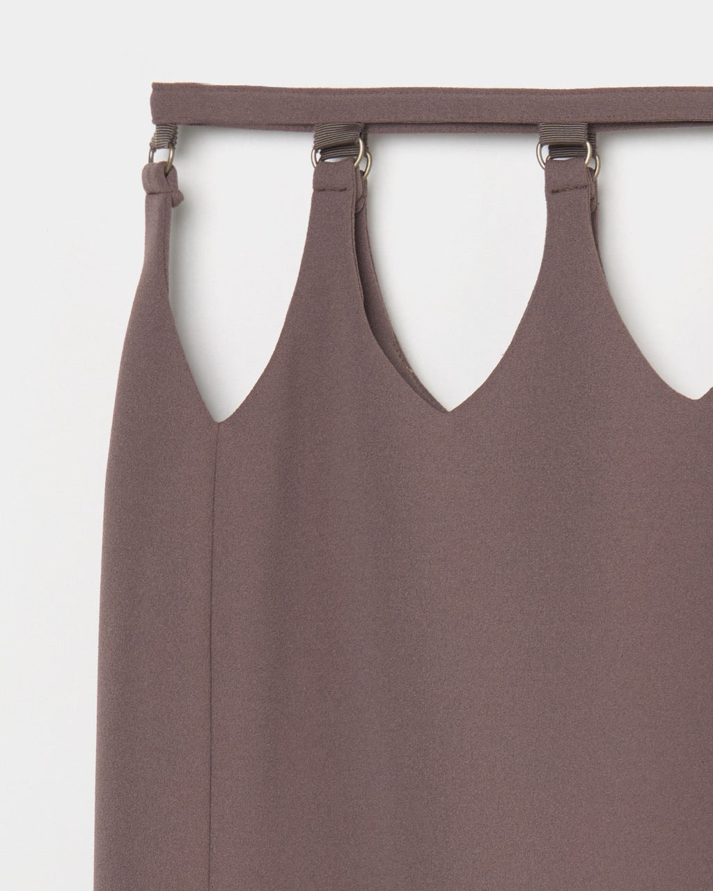 hanging straight skirt Olive brown【Delivery in February 2026】