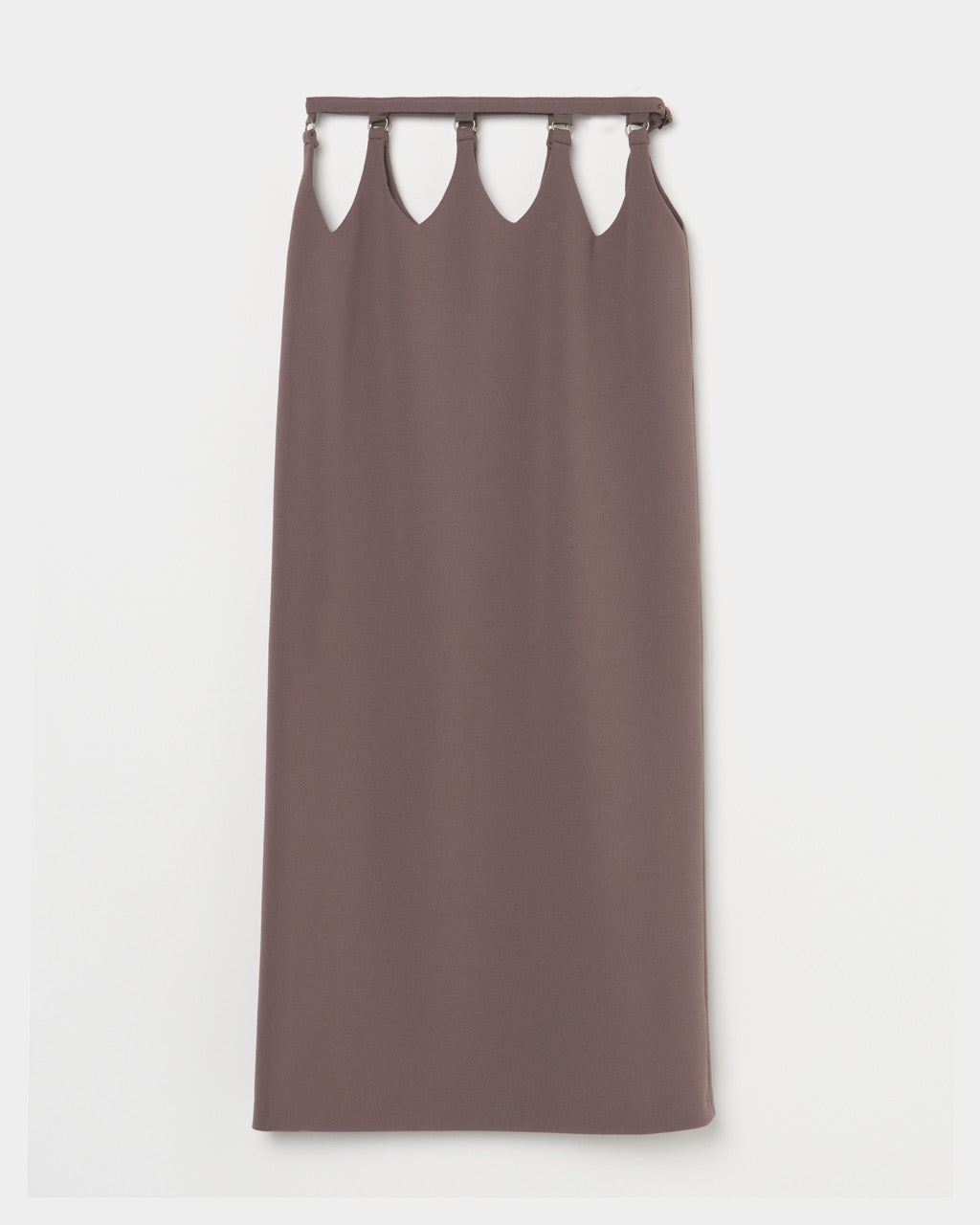 hanging straight skirt Olive brown【Delivery in February 2026】