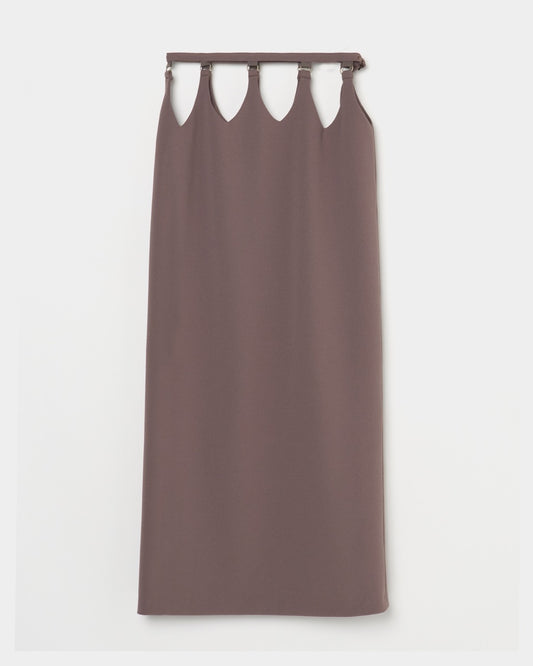 hanging straight skirt Olive brown【Delivery in February 2026】