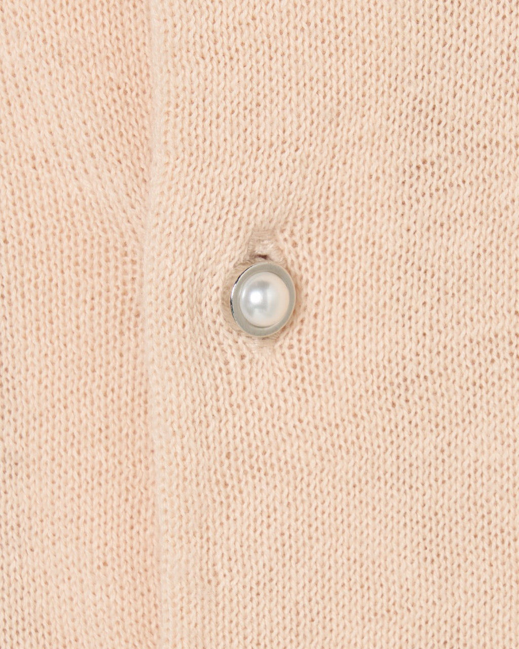 Ribbon tulle pearl embroidery cardigan Shell pink【Delivery in February 2026】