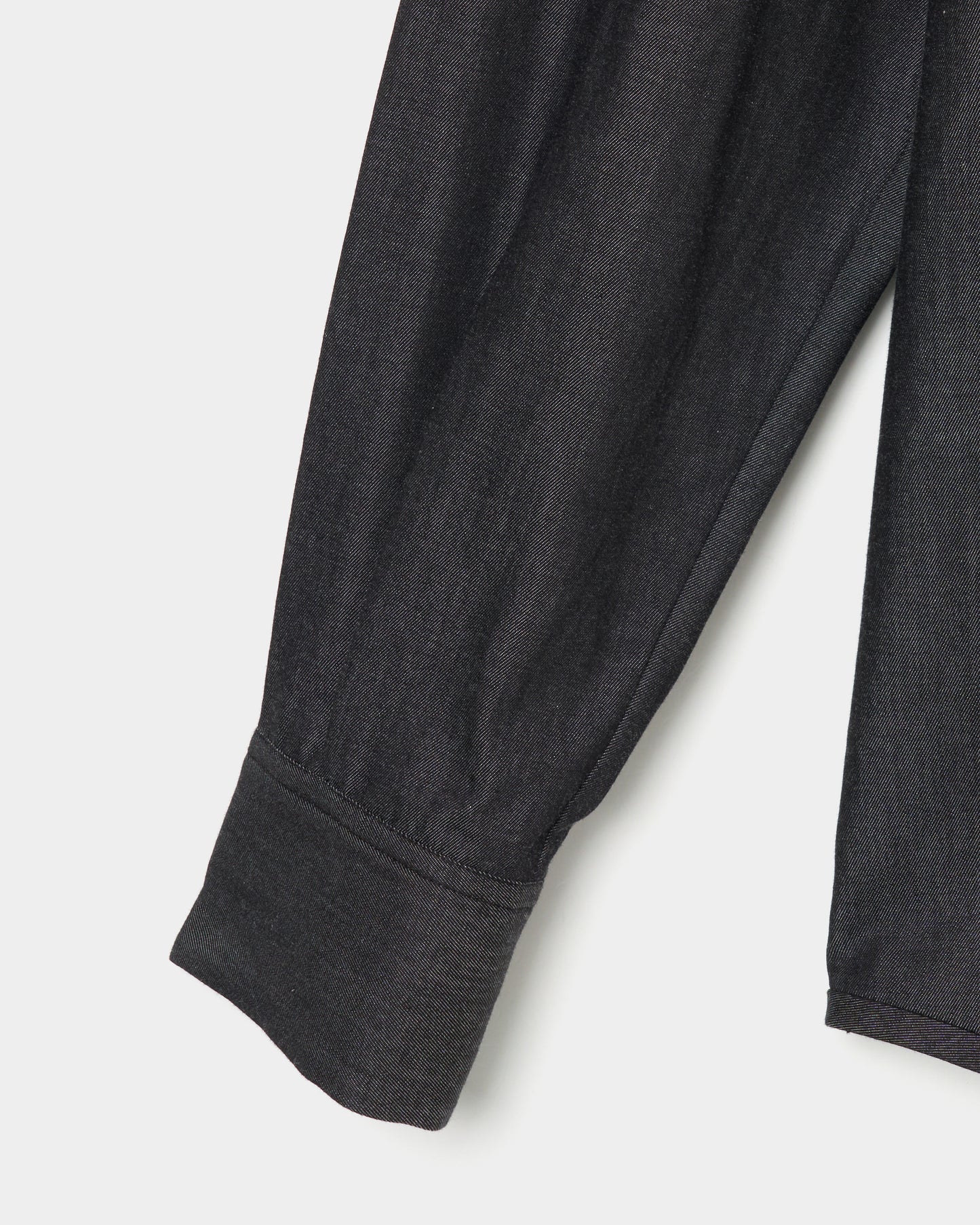 ribbon tulle embroidery shirt Black【Delivery in January 2026】