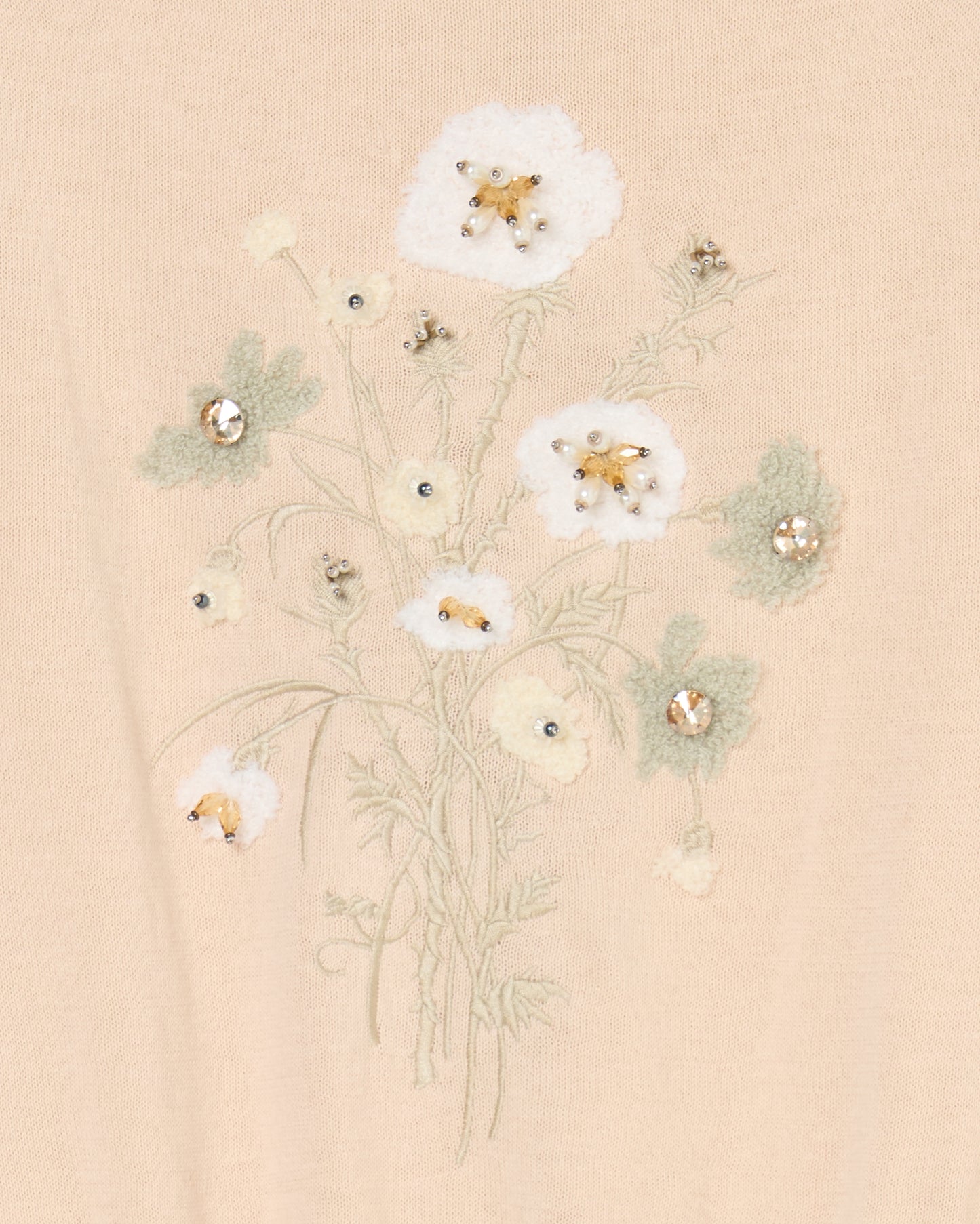 wild bloom beads embroidery cardigan Shell pink【Delivery in February 2026】