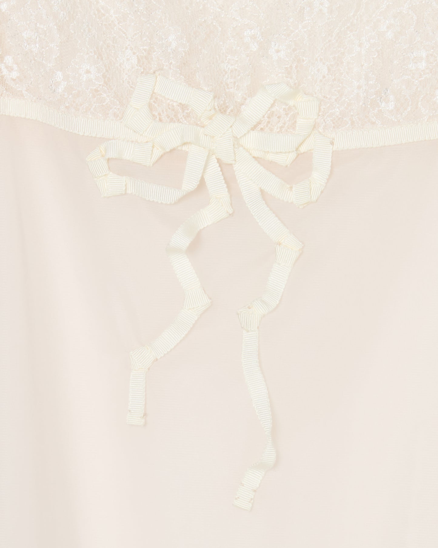 lazy ribbon sheer camisole Ivory【Delivery in February 2026】