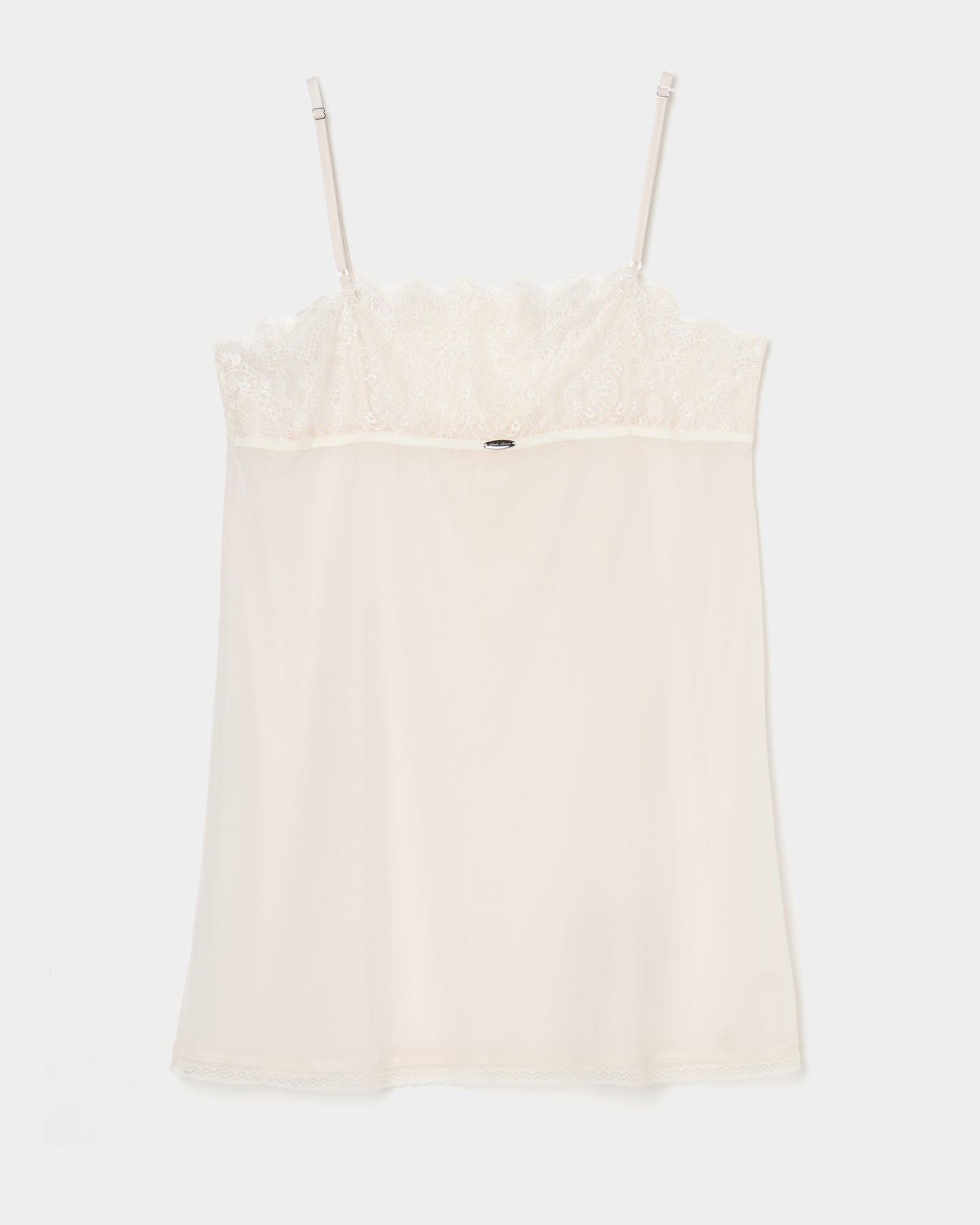 lazy ribbon sheer camisole Ivory【Delivery in February 2026】