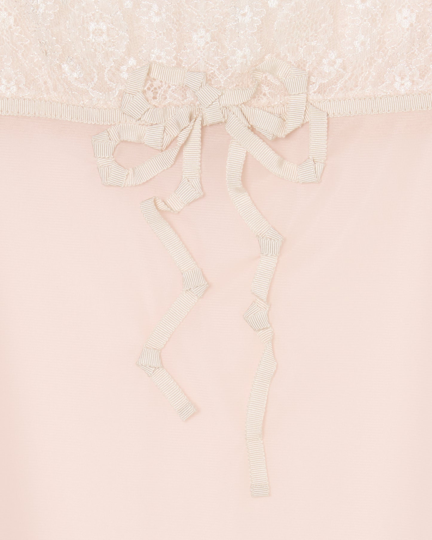 lazy ribbon sheer camisole Shell pink【Delivery in February 2026】