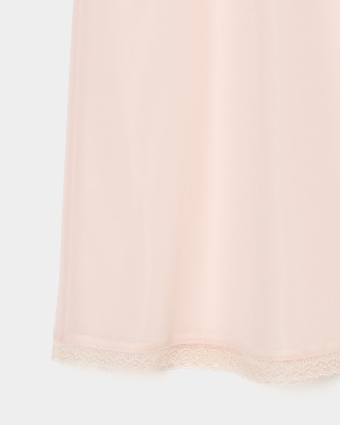 lazy ribbon sheer camisole Shell pink【Delivery in February 2026】