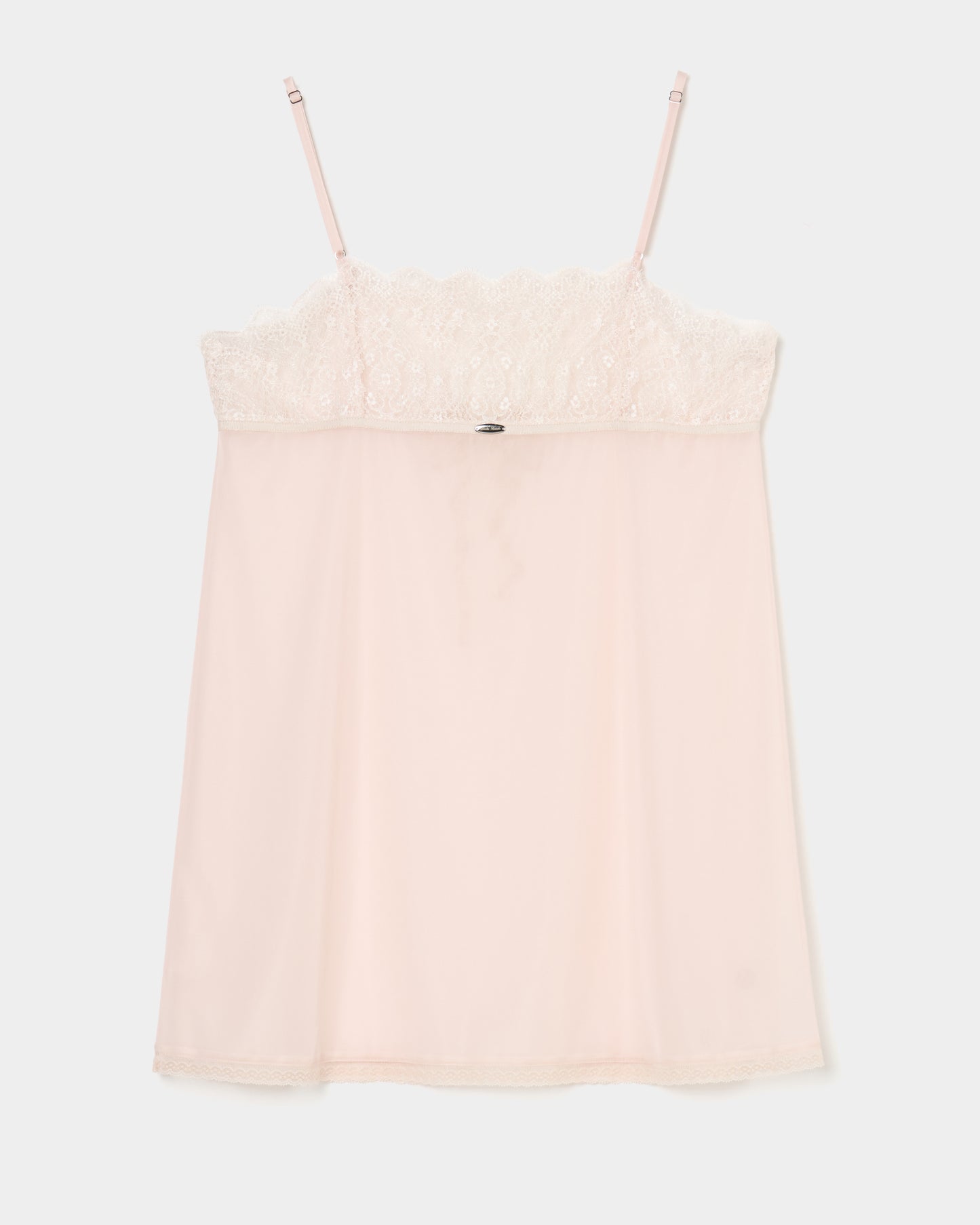 lazy ribbon sheer camisole Shell pink【Delivery in February 2026】