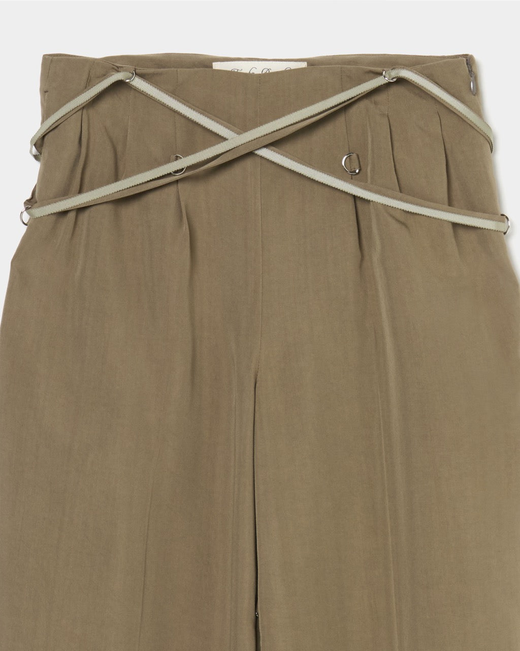 multi way ribbon tape pants Olive【Delivery in February 2026】