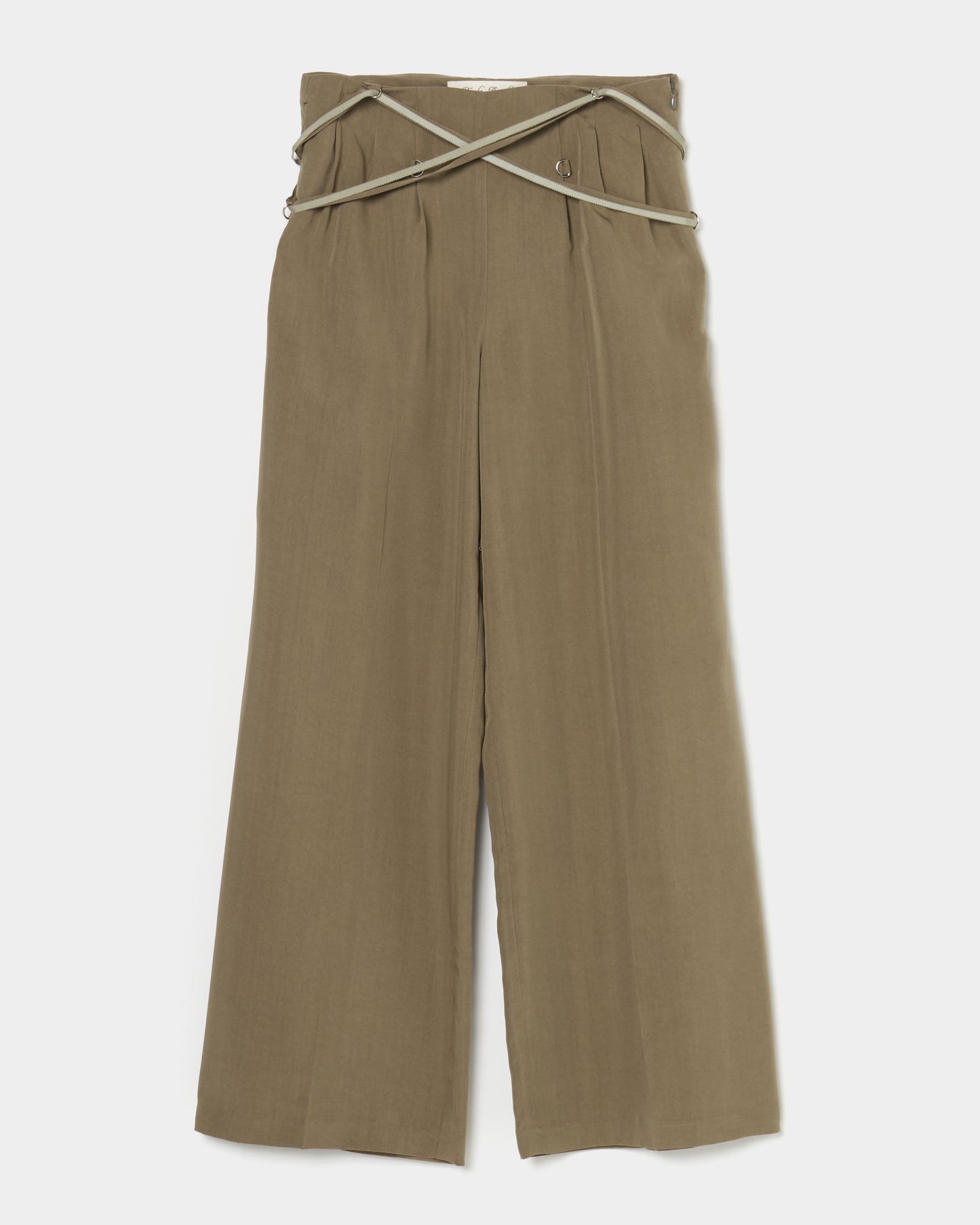 multi way ribbon tape pants Olive【Delivery in February 2026】