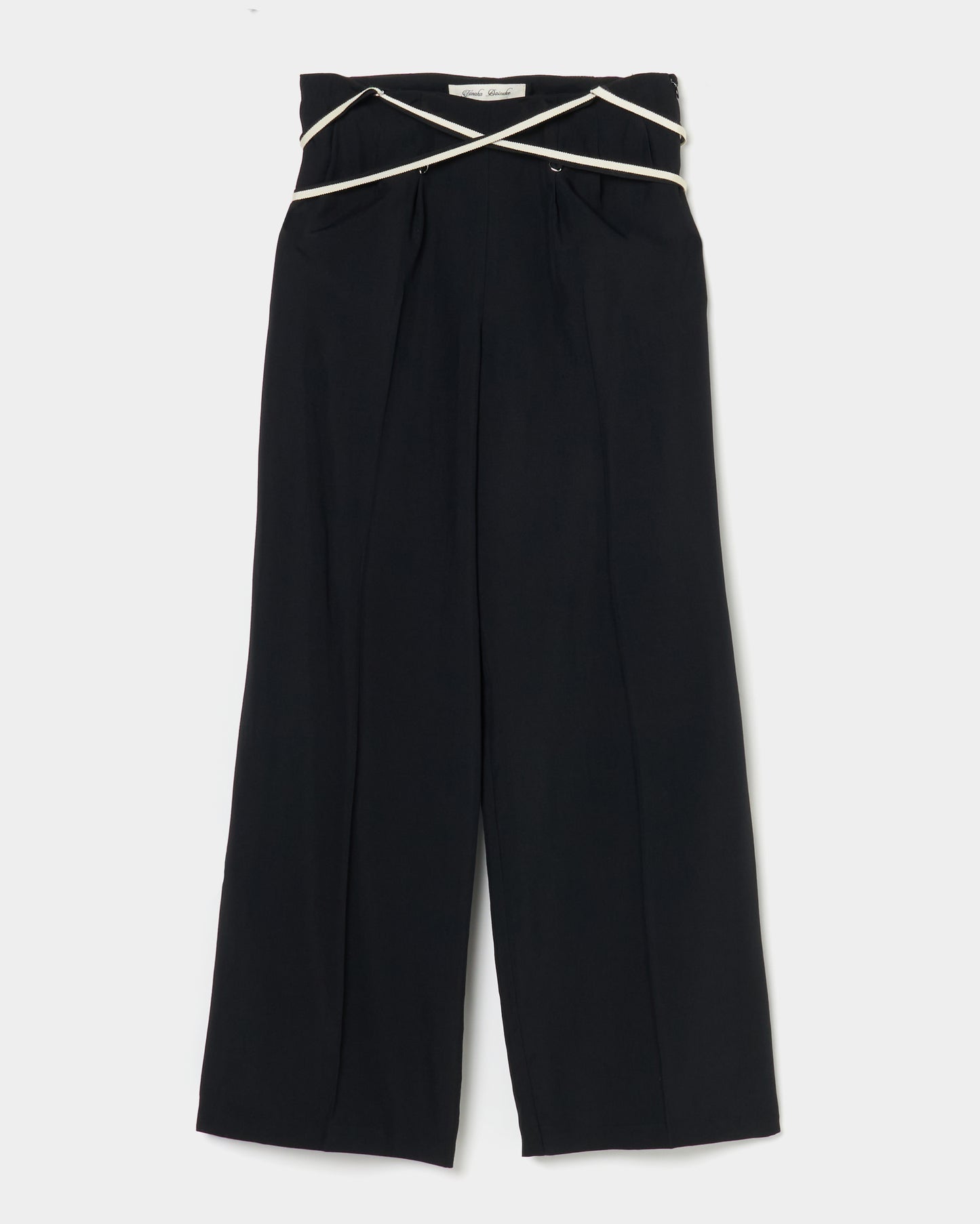 multi way ribbon tape pants Black【Delivery in February 2026】
