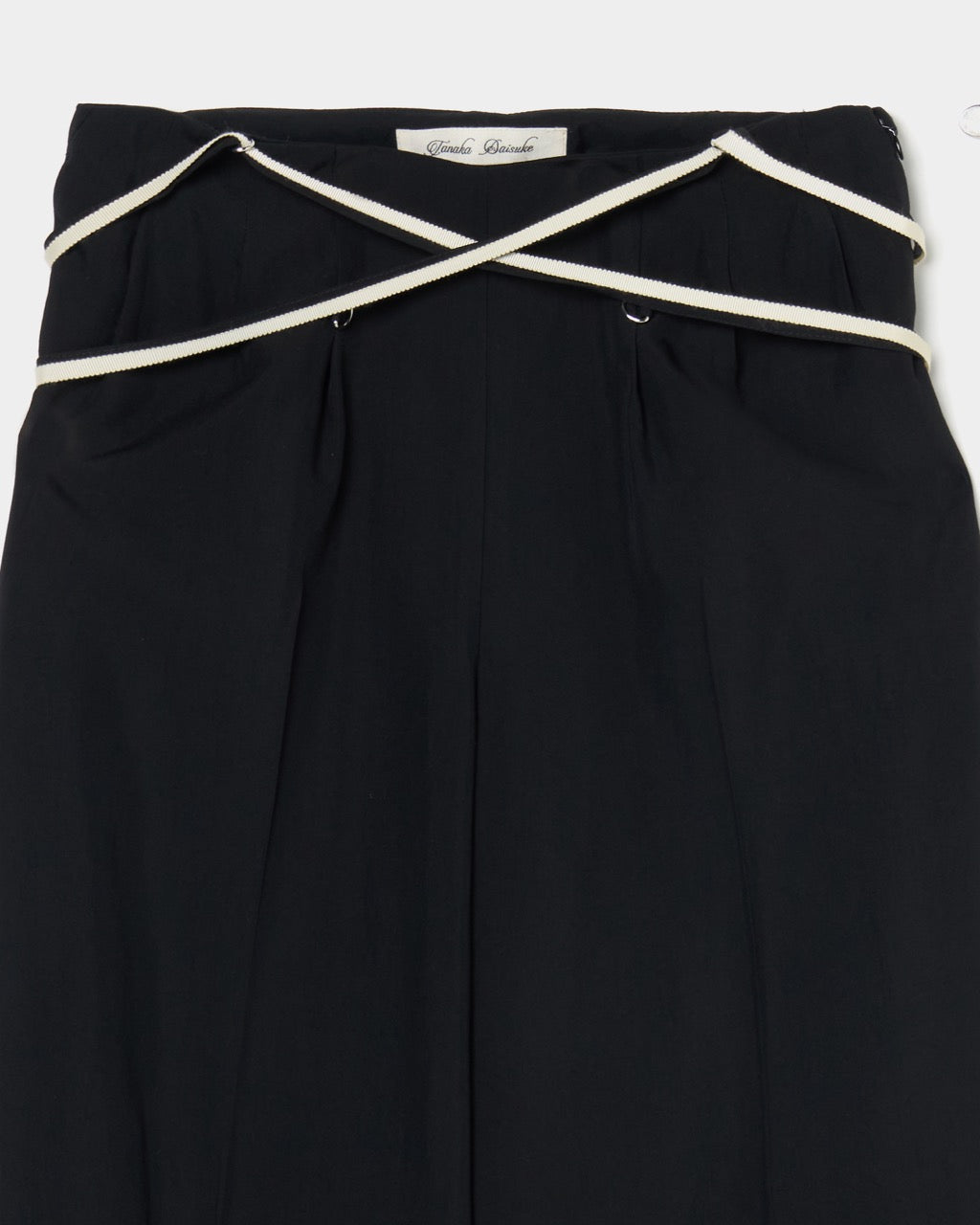 multi way ribbon tape pants Black【Delivery in February 2026】