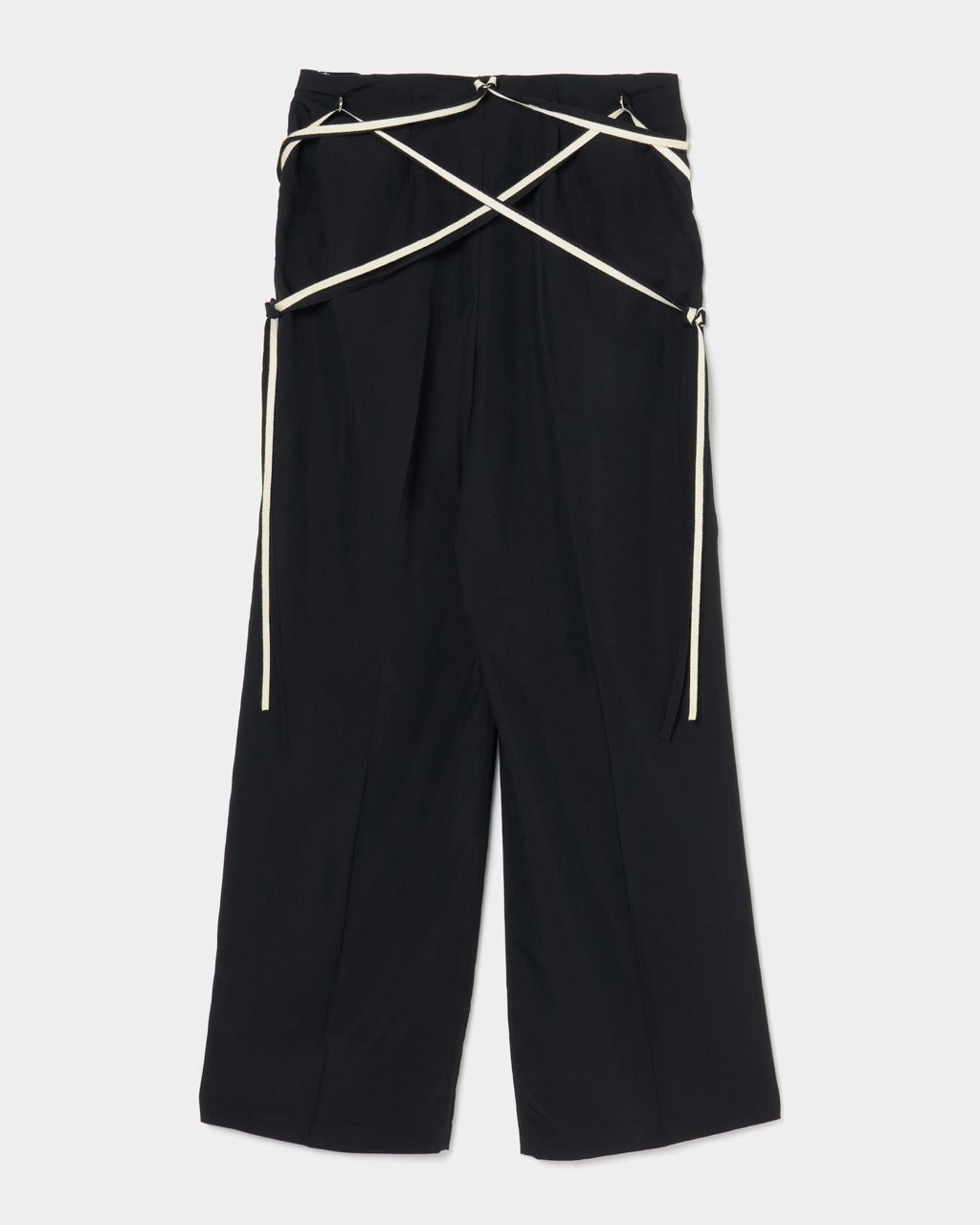 multi way ribbon tape pants Black【Delivery in February 2026】