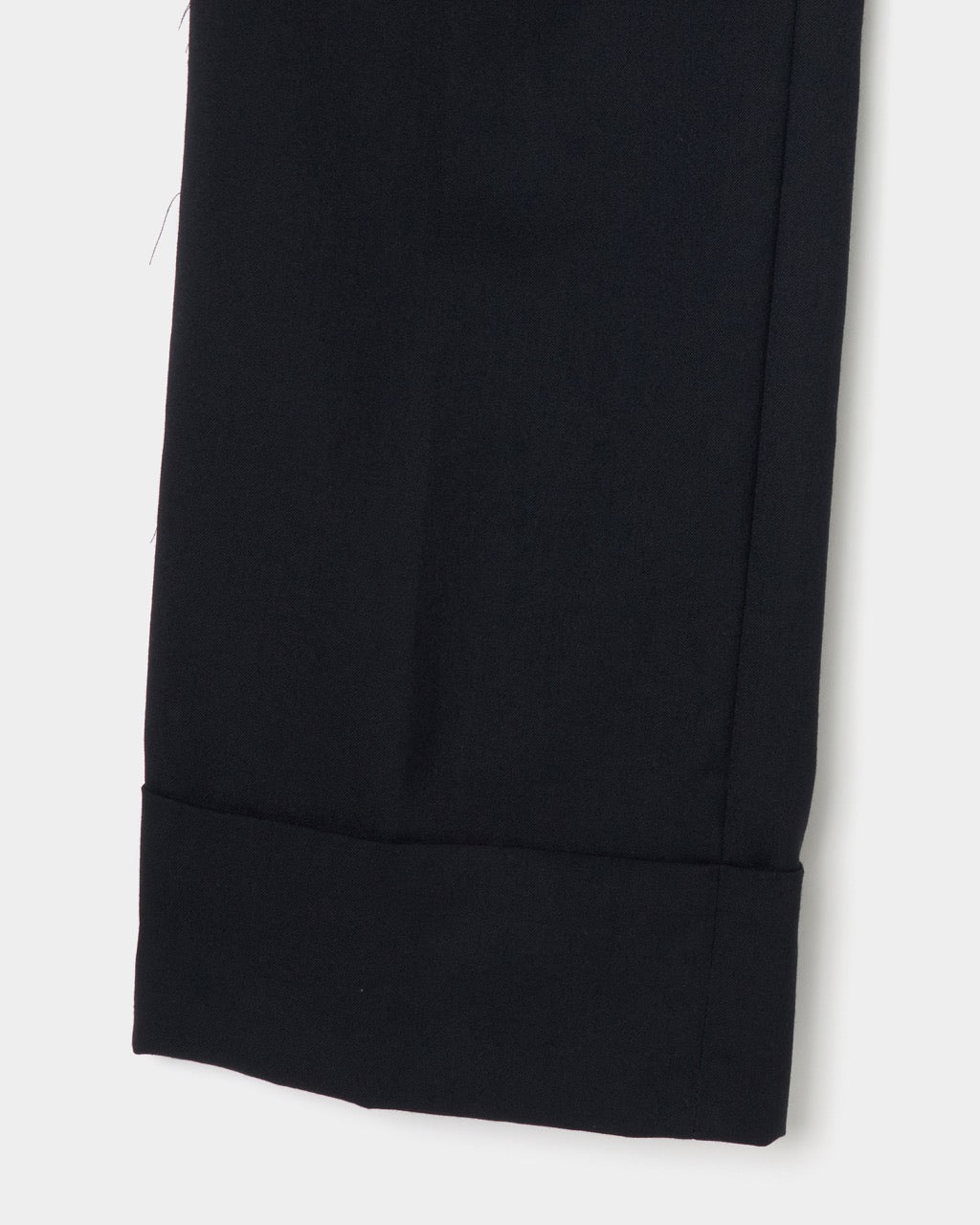 seam frayed dropped chain pants Black【Delivery in February 2026】