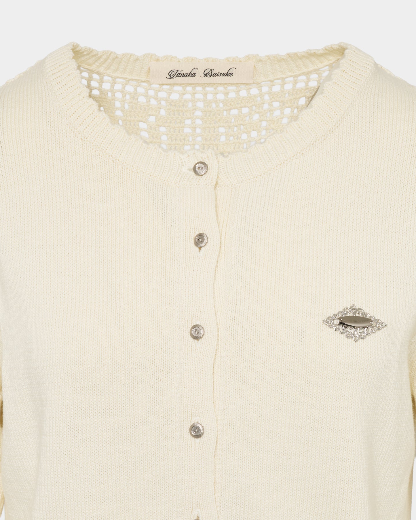 cupid in HEAVEN crochet knit cardigan Ivory【Delivery in February 2026】