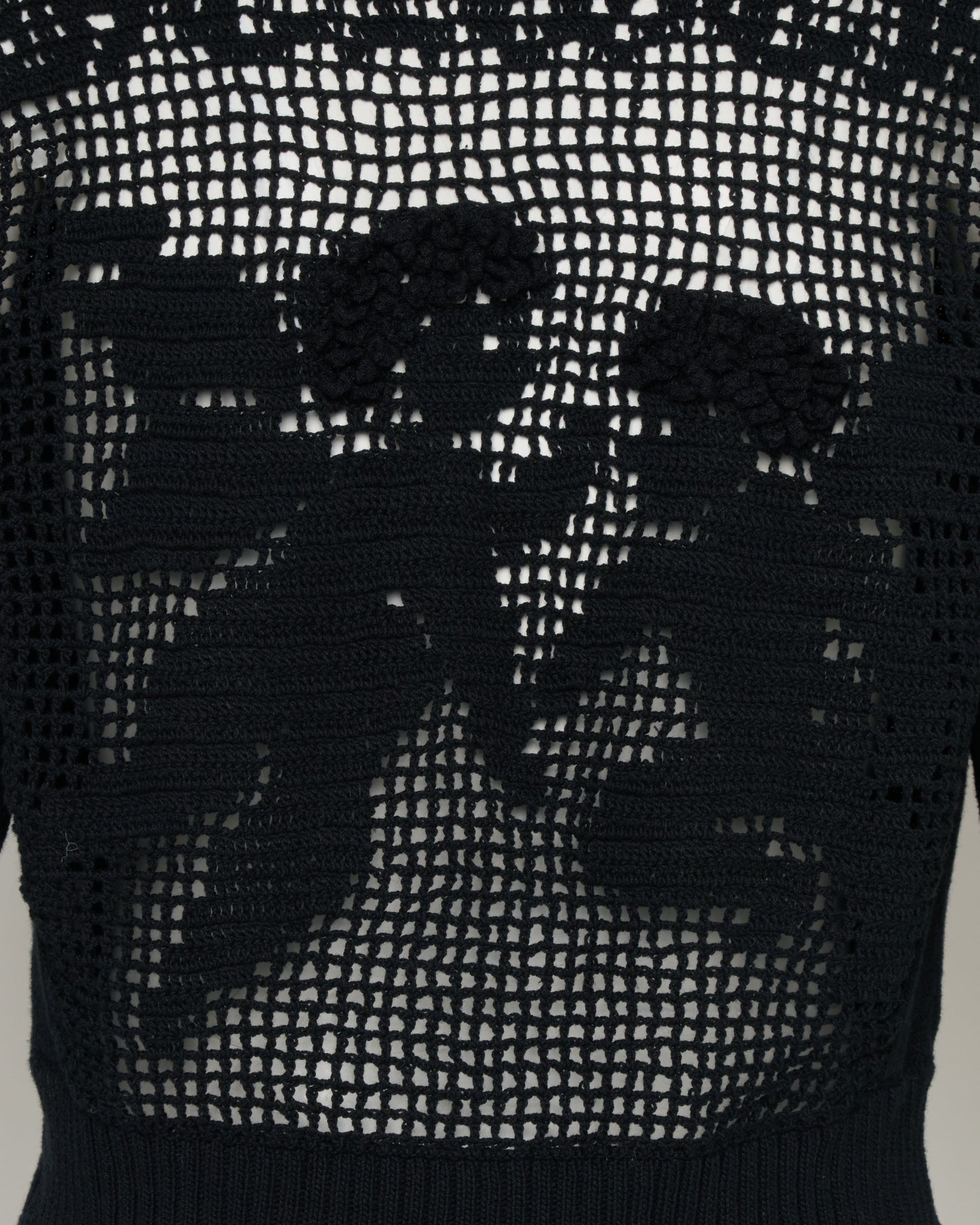 cupid in HEAVEN crochet knit cardigan Black【Delivery in February 2026】