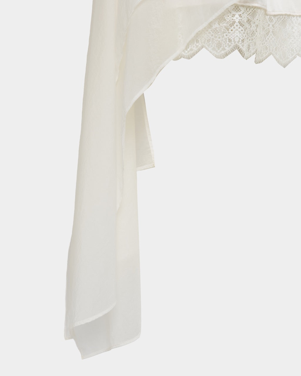 asymmetry hem layered skirt Ivory【Delivery in February 2026】