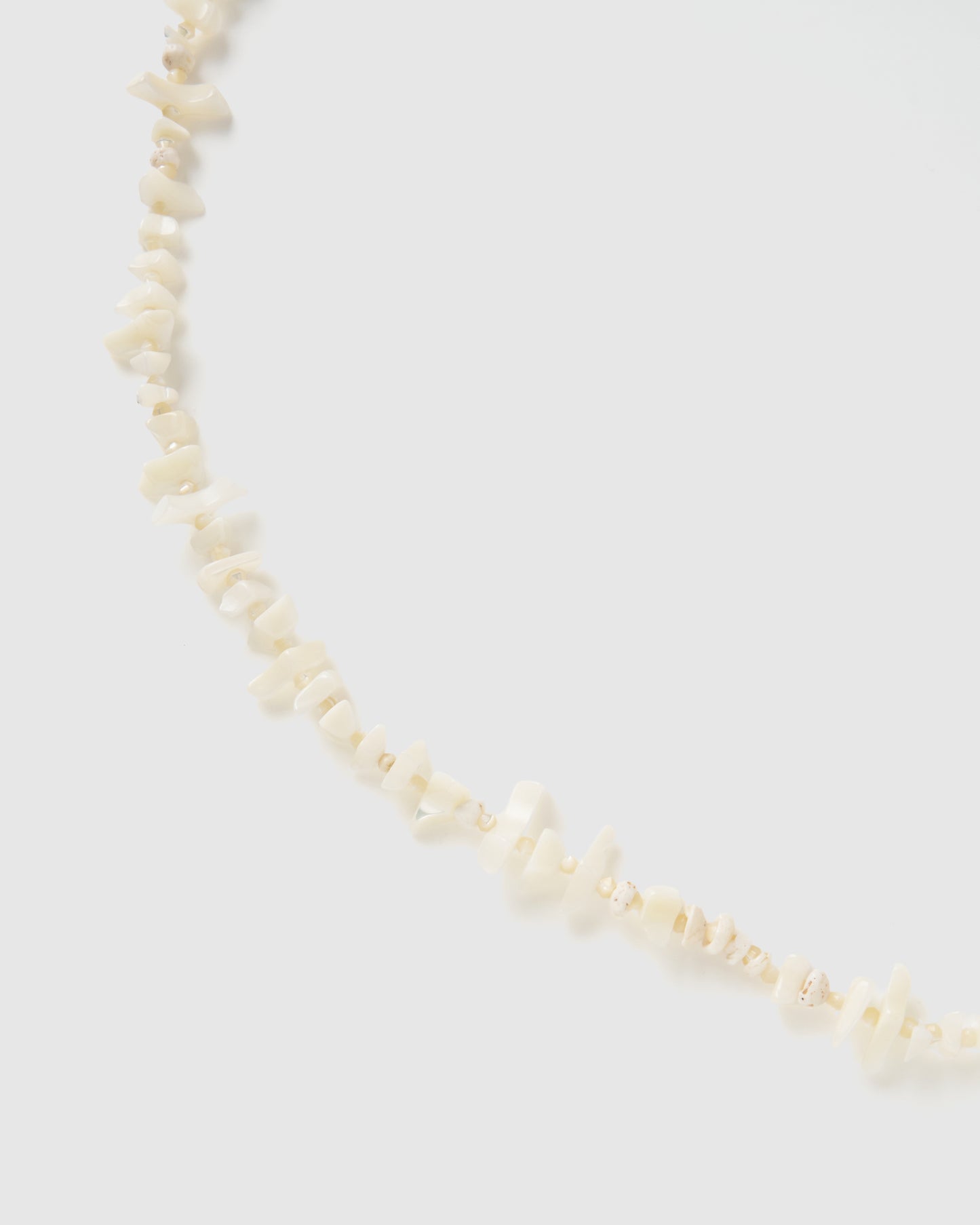 White coral long necklace【Delivery in March 2026】