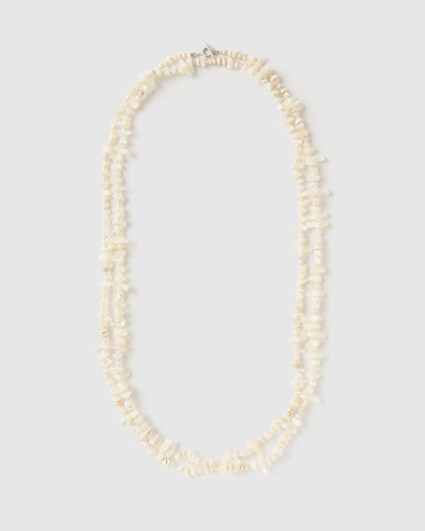 White coral long necklace【Delivery in March 2026】