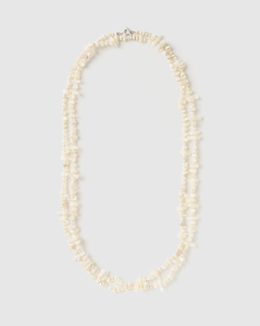 White coral long necklace【Delivery in March 2026】