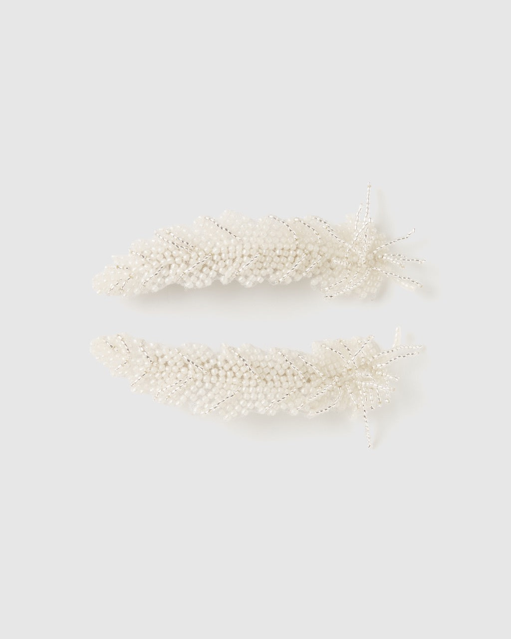 grand feather beads barrette【Delivery in February 2026】
