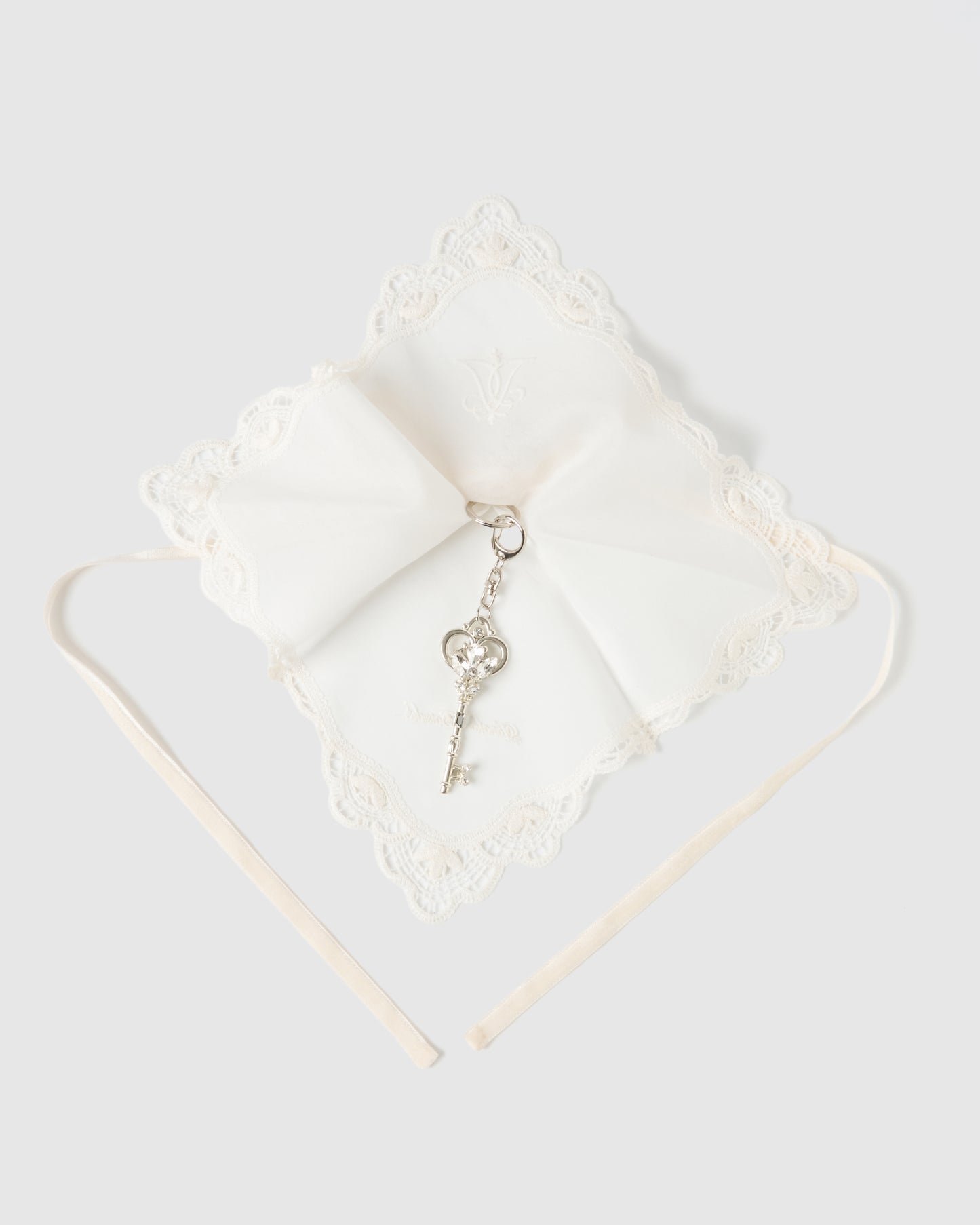 doily lace ribbon key charm【Delivery in March 2026】