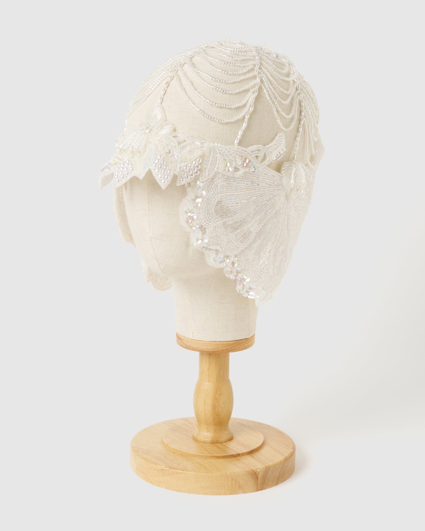 white opal beads head dress【Delivery in March 2026】