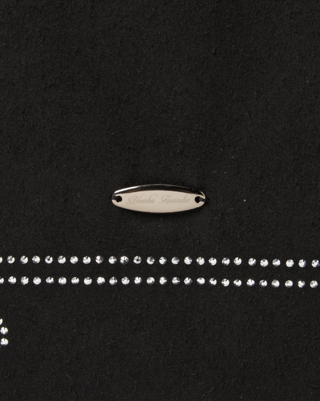 rhinestone frame tote bag Black【Delivery in February 2026】