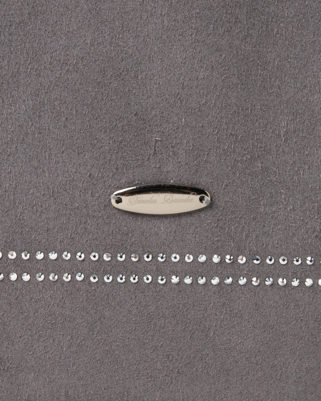 rhinestone frame tote bag Gray【Delivery in February 2026】