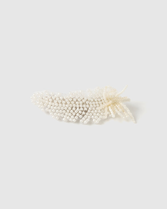 feather beads barrette 【Delivery in February 2026】