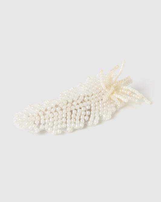 feather beads barrette 【Delivery in February 2026】