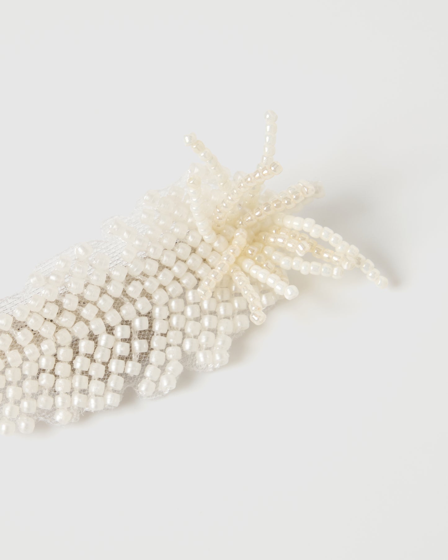 feather beads barrette 【Delivery in February 2026】