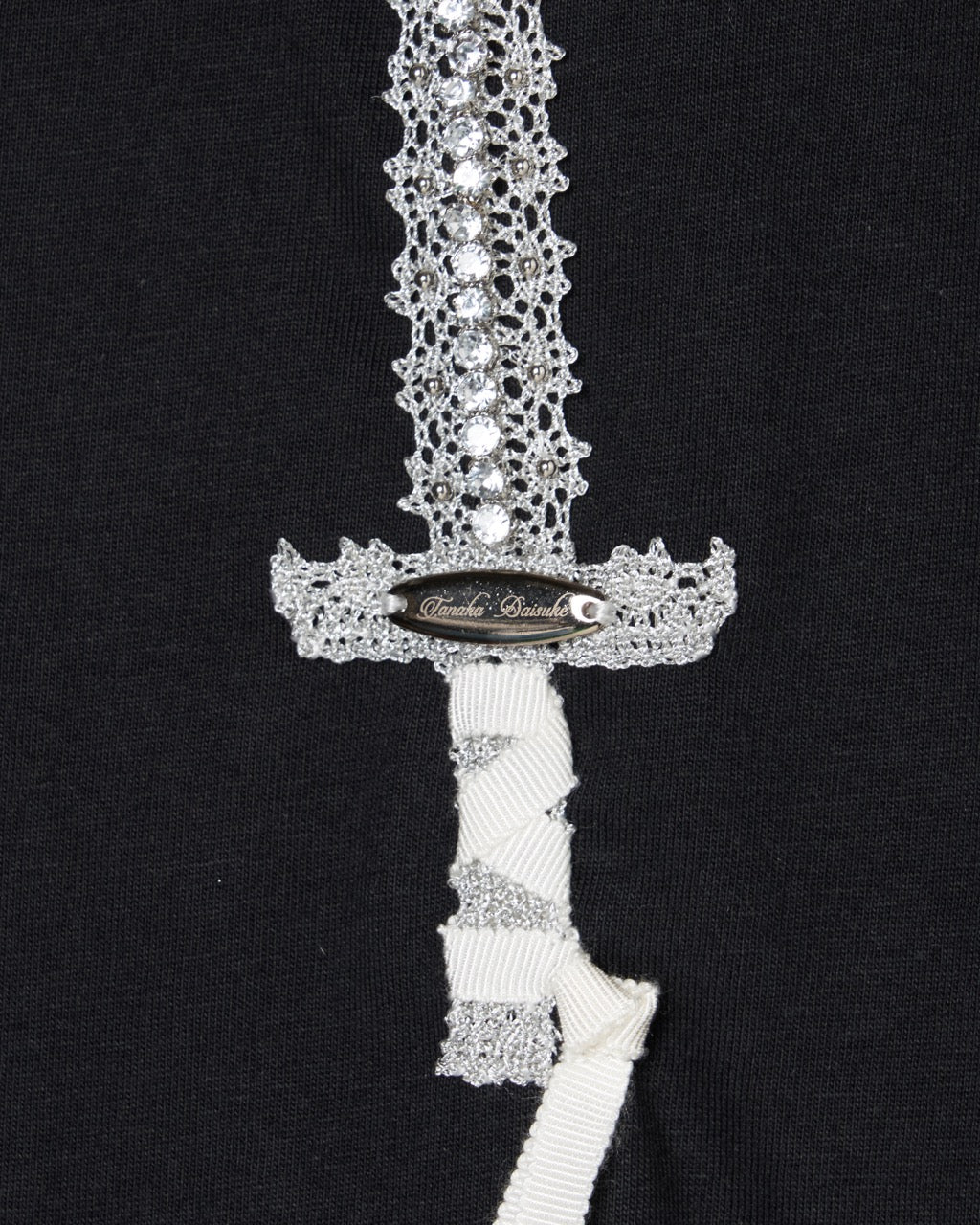 lace knight embroidery T-shirt【Delivery in March 2026】