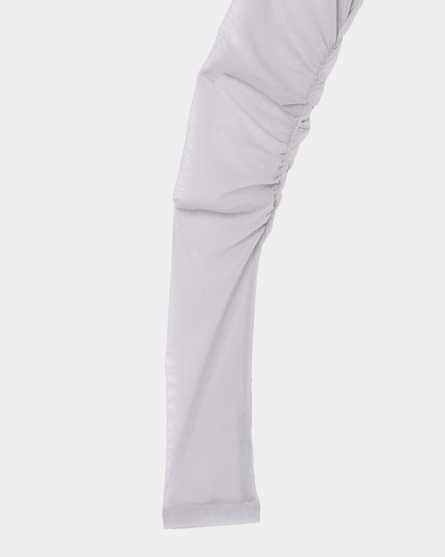 feather beads embroidery gather sleeve tops Gray【Delivery in February 2026】