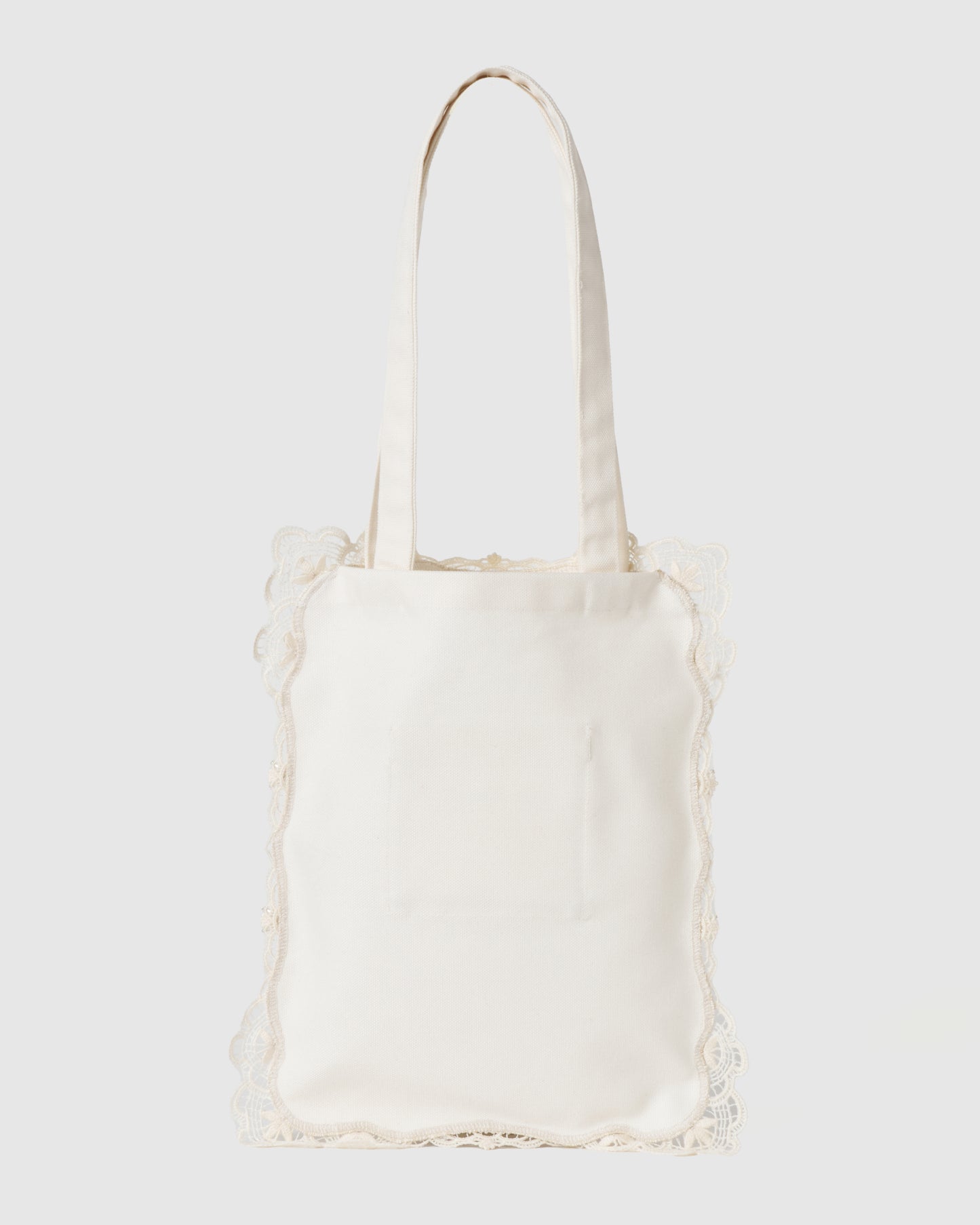 doily lace square tote bag【Delivery in March 2026】