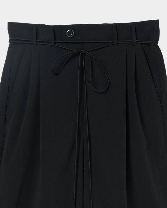 taslan tuck pants Black【Delivery in February 2026】