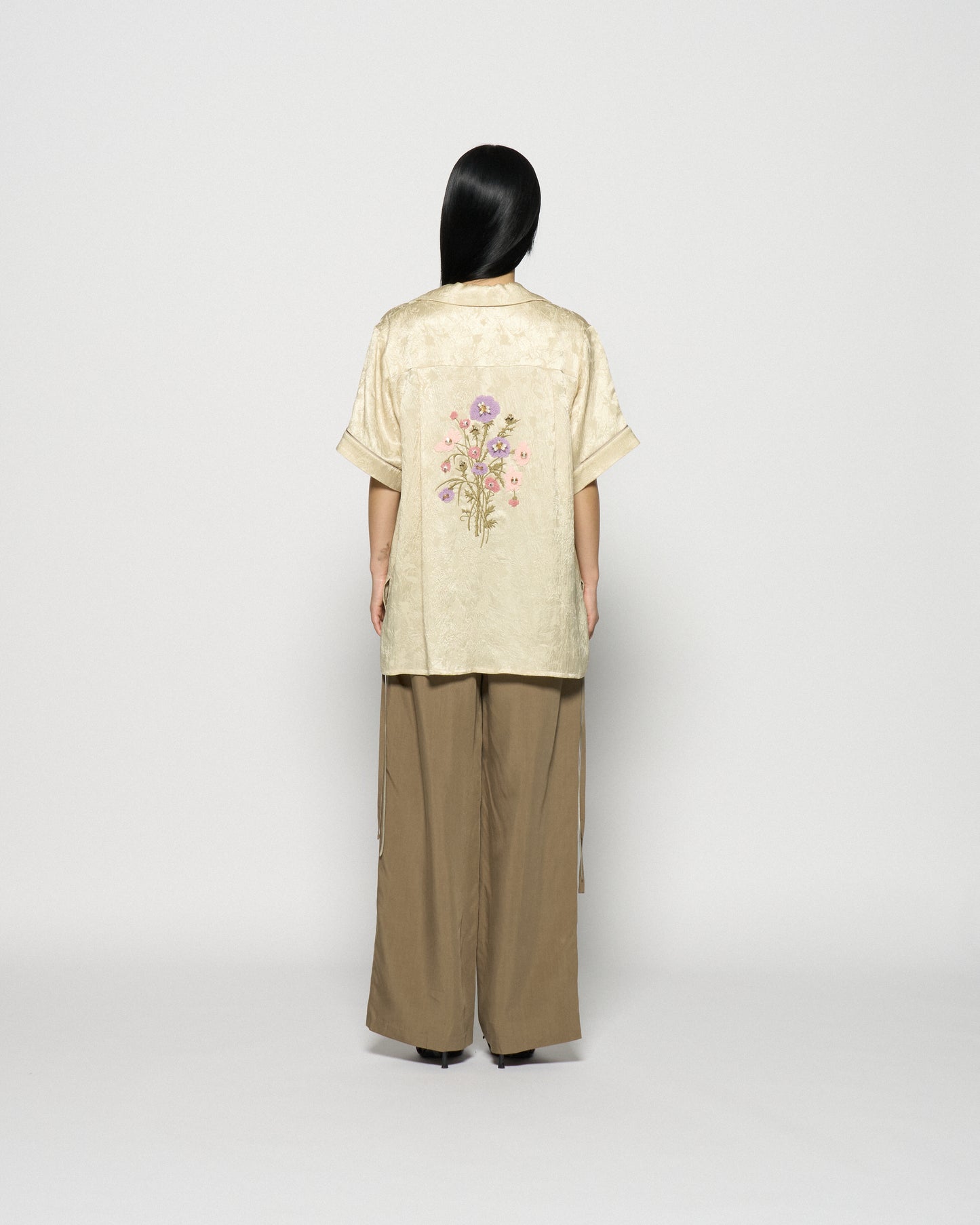 multi way ribbon tape pants Olive【Delivery in March 2026】