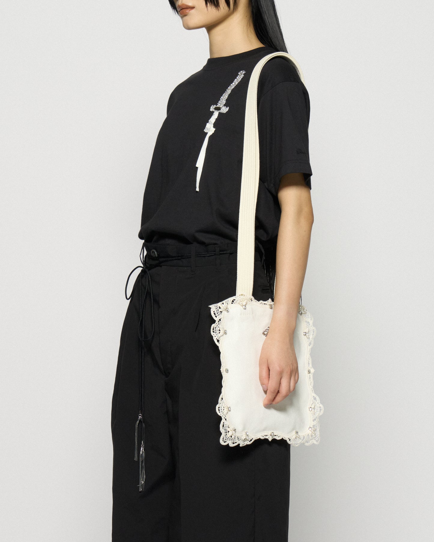 doily lace square shoulder bag【Delivery in March 2026】