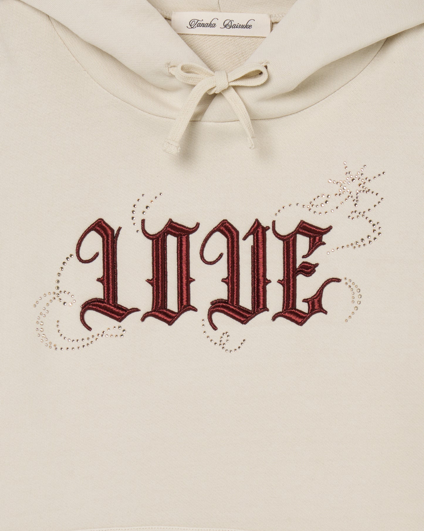LOVE sparkle hoodie Ivory【Delivery in March 2026】