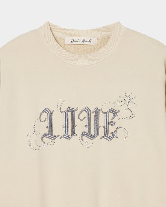 【New item】 LOVE sparkle pullover Ivory【Delivery in March 2026】