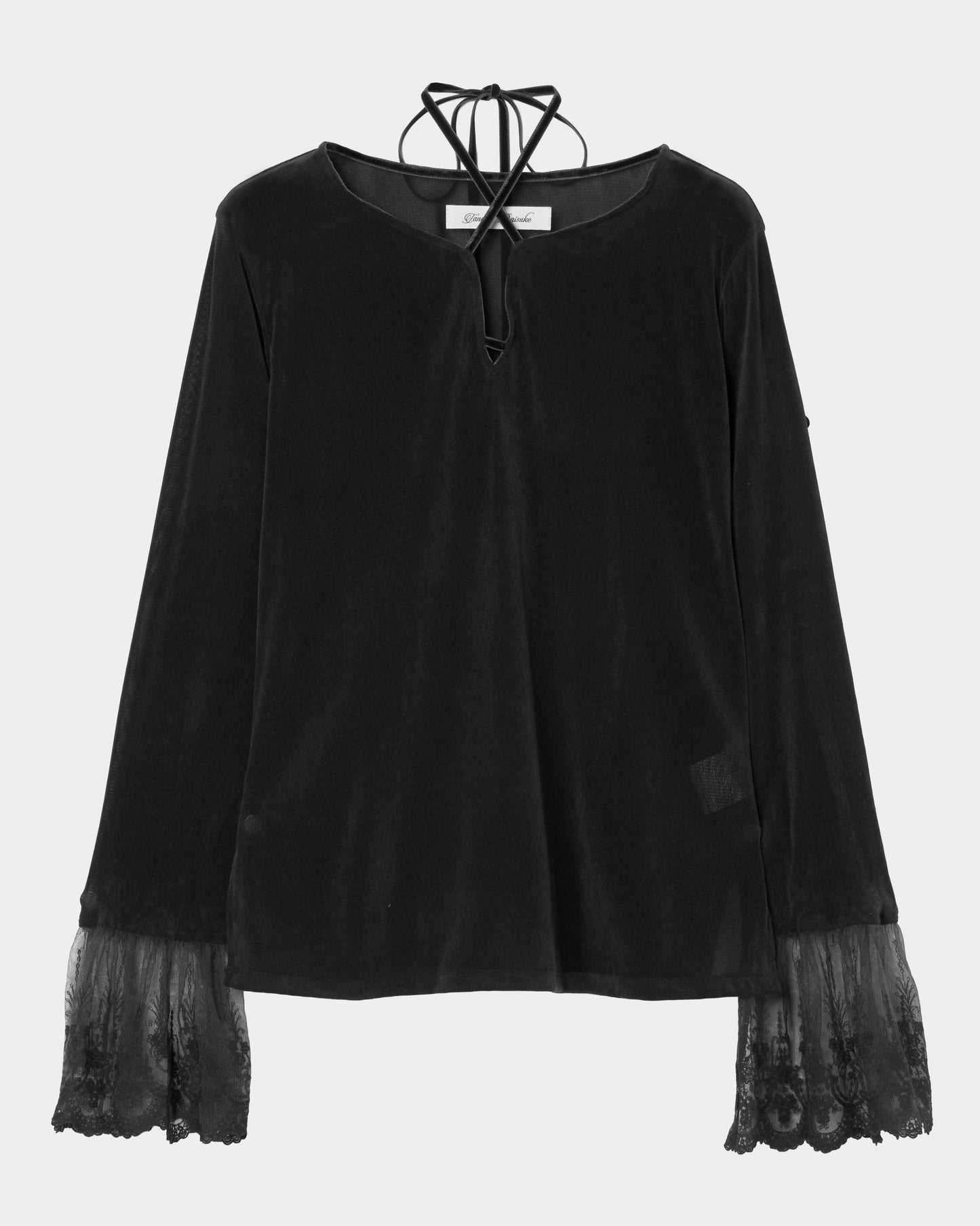 flocky tulle pullover Black【Delivery in June 2026】