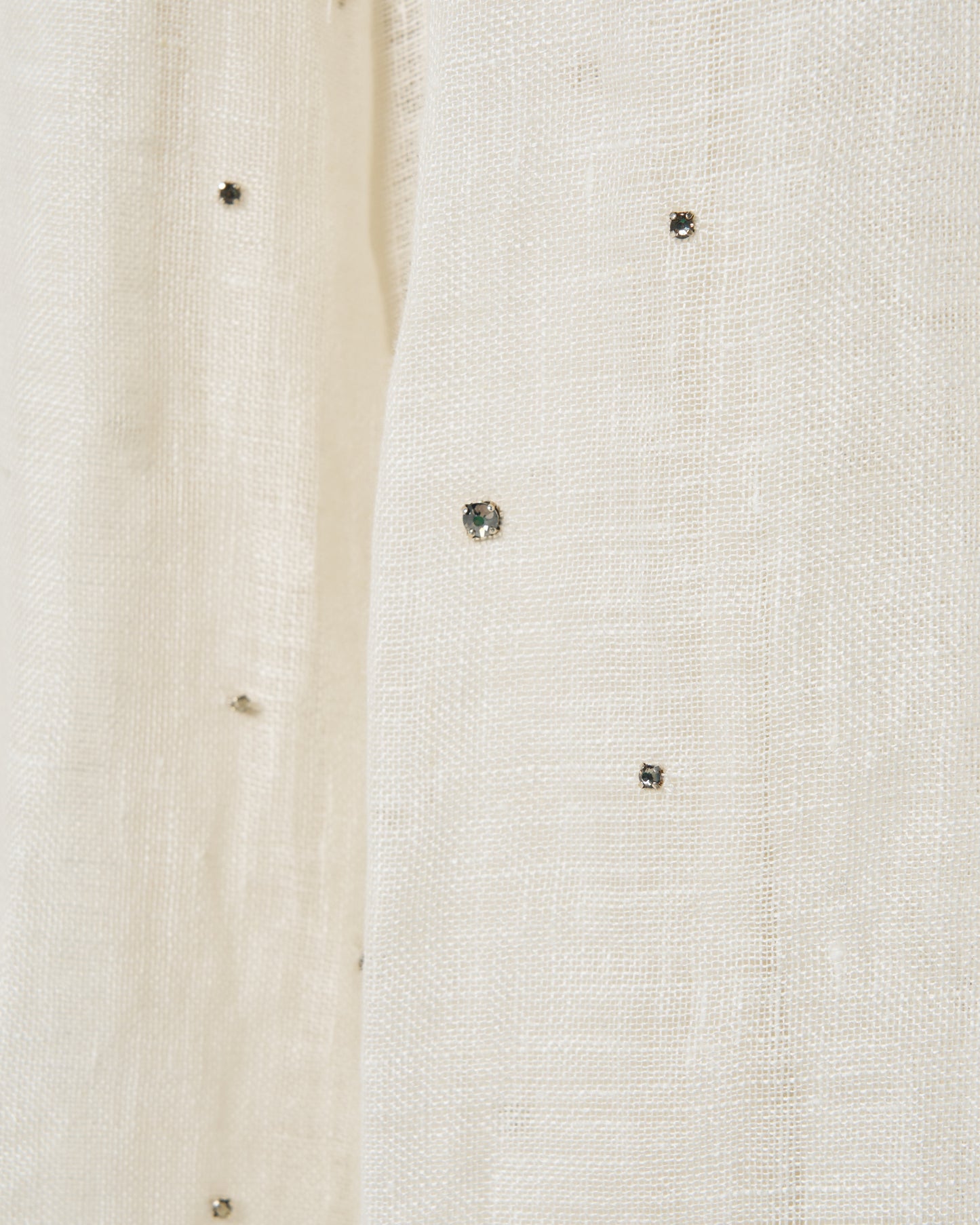 dot bijou linen drape dress【Delivery in September 2026】
