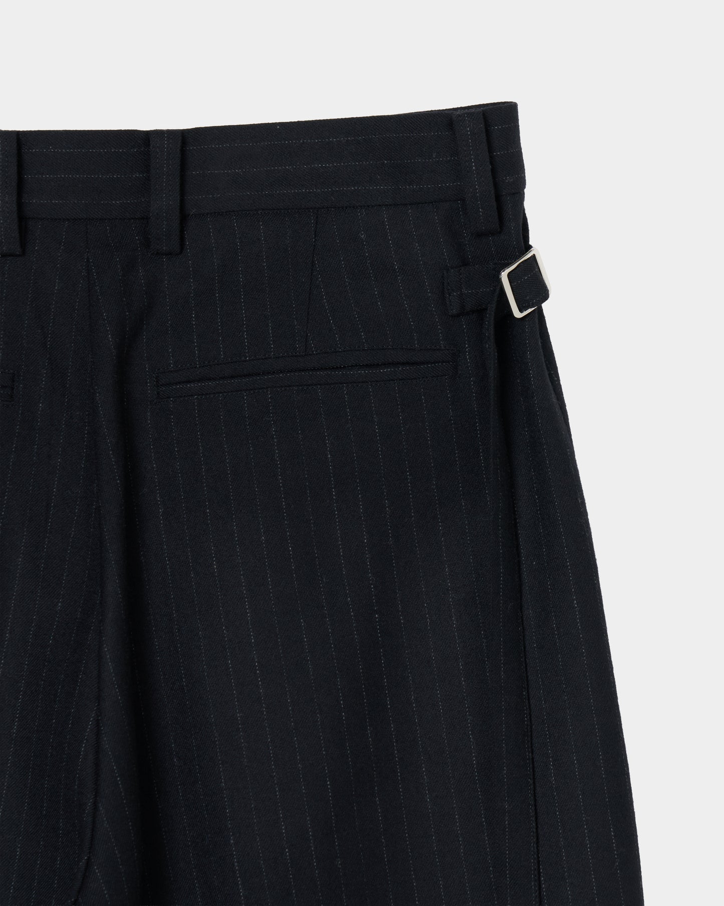 piercing stripe cross tack half pants Black【Delivery in July 2026】